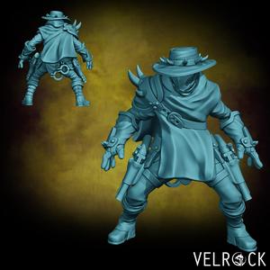 Male Bounty Hunter Rogue with Pistols (PRESUPPORTED)