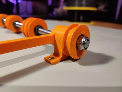 Screwable feet + Spacers for 'The Universal Spool Holder Rail'