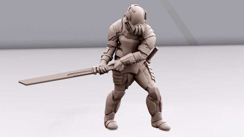 Ska'Darar Space Mercenaries - Promo Warrior