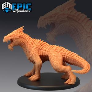 White Guard Drake Angry / Legendary Dragon /  Mountain Encounter / Magical Mount Beast