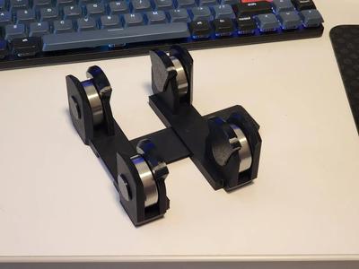 Internal bearing pins with rails   