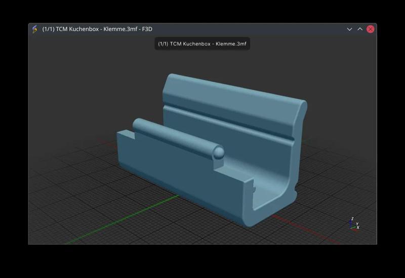 TCM Tchibo Kuchen Transportbox Klemme   