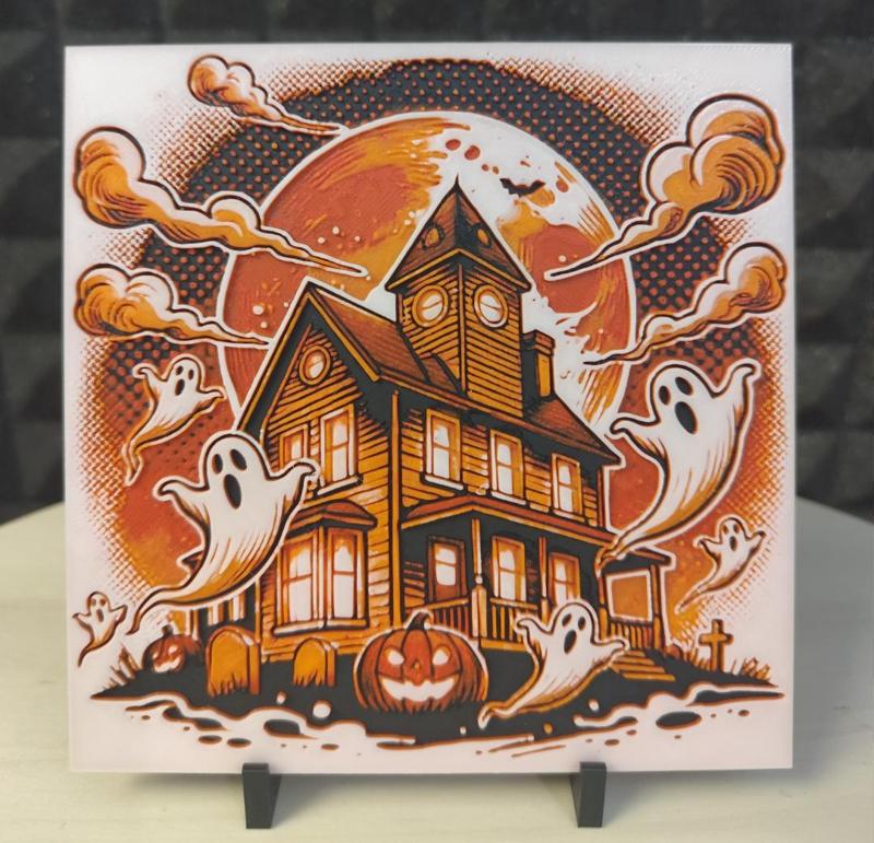 Haunted House - Halloween - HueForge