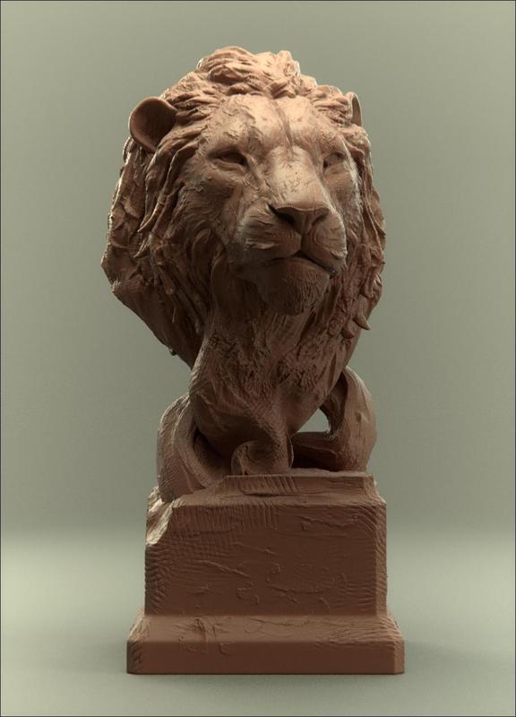Savanna Bust Lion unsupported