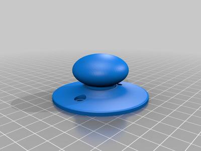 low profile door knob
