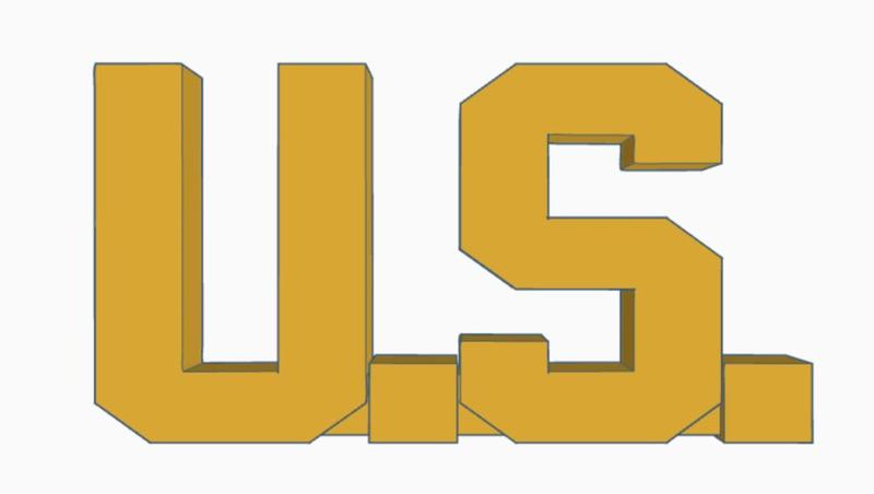 US Army Officer Collar Pin