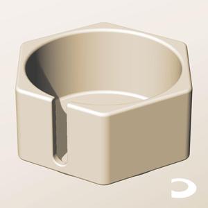 CH96-50-S Slotted Modular Stacking Storage Boxes Bins | Printable Objects - Infinite Containers | stl file for 3d printing