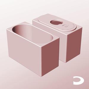 CX68-100-P Pierced Modular Stacking Storage Container Box Bin Planter Lamp Shade | Printable Objects - Infinite Containers | stl file for 3d printing