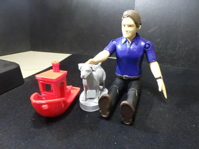 Small Jack Russel Type Dog in Dollhouse Scale   