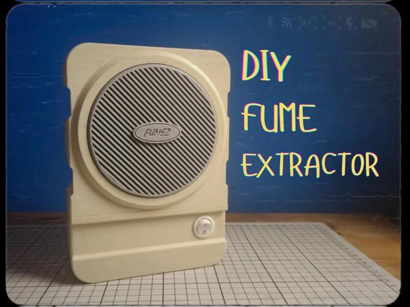 Retro Fume Extractor / Roland Speaker Inspired   