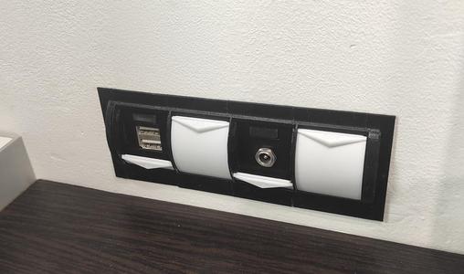 Modular usb socket in the wall / модульная usb розетка в стену