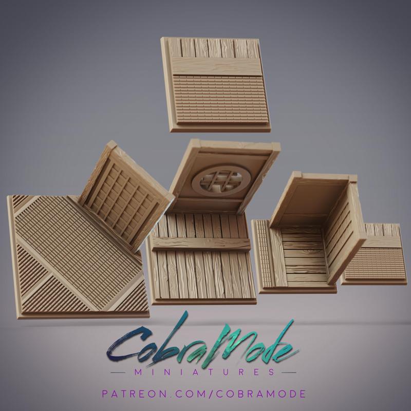 Japanese Interior Square Base Pack (4pcs)