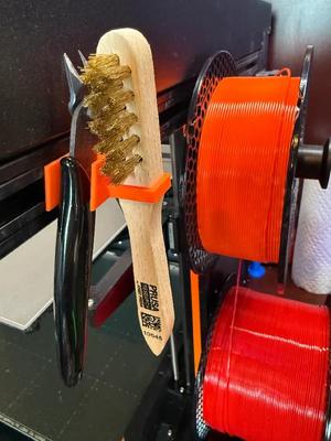 Prusa XL Tool - Twist Lock Side Cutter and Brush Holder Mount  (no screws/nuts needed)   