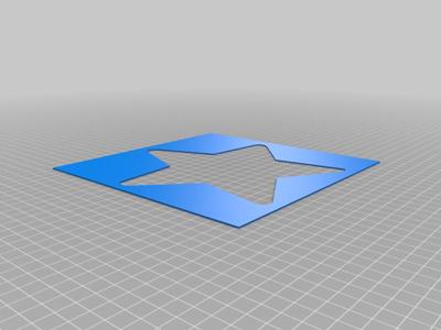 Star and snowflake template