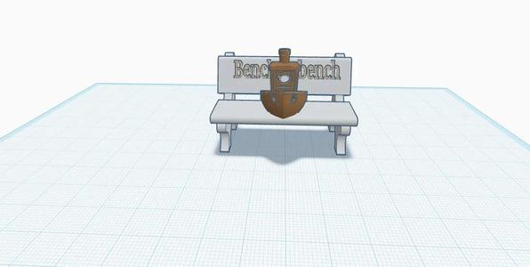 Benchy on a bench   