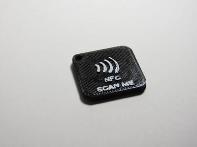 NFC KEYCHAIN "NFC" "SCAN ME"   