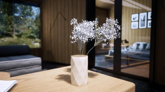 Geometric vase - decorative vase