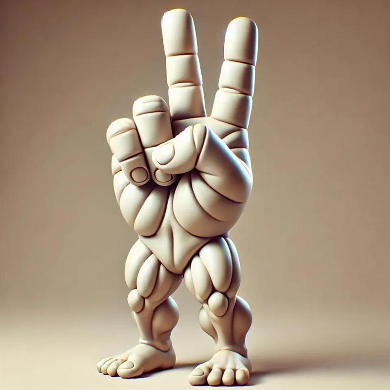 Peace Sign on feet   