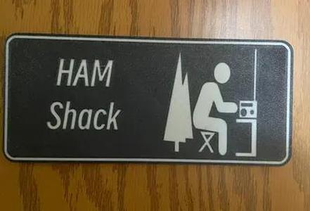 Ham Shack Door Sign   