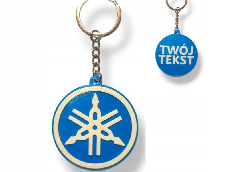 YAMAHA v1 Keychain double side with text