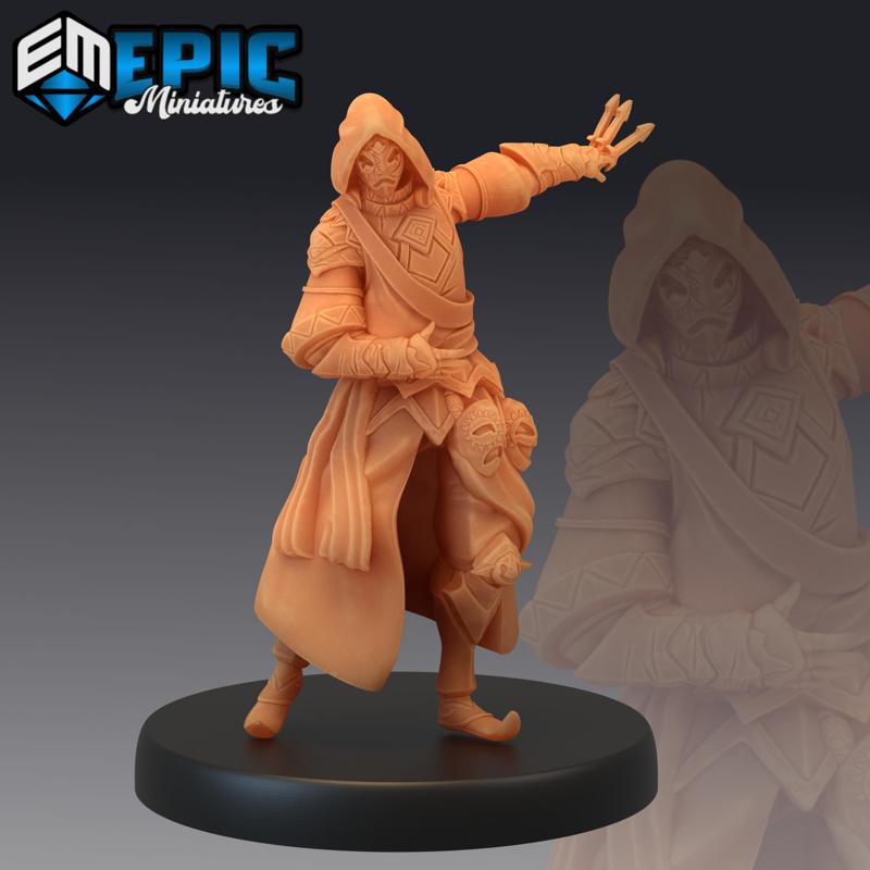 Masked Assassin Throwing Knife / Sneaky Rogue / Brave Fighter / Human Headhunter