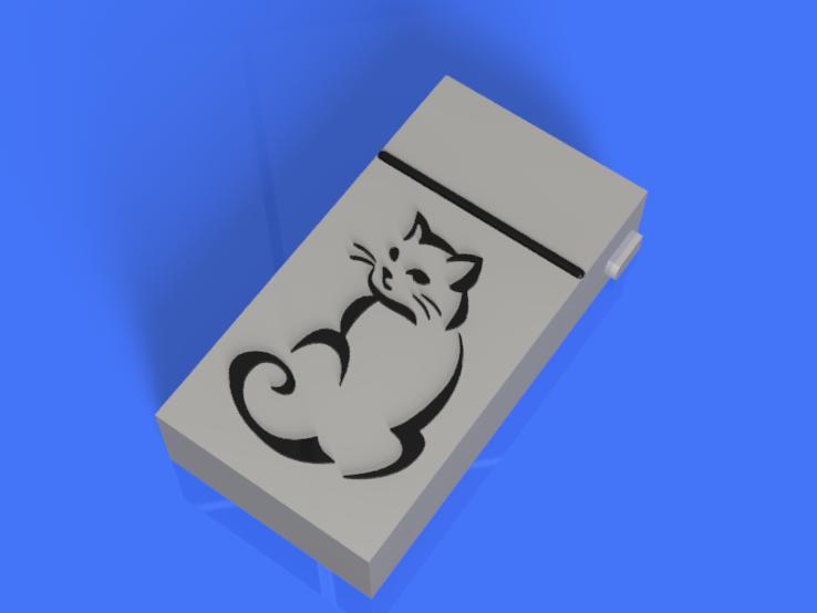 CAT CIGARETTE BOX