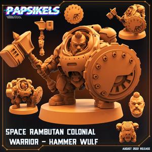 SPACE RAMBUTAN COLONIAL WARRIOR HAMMER WULF