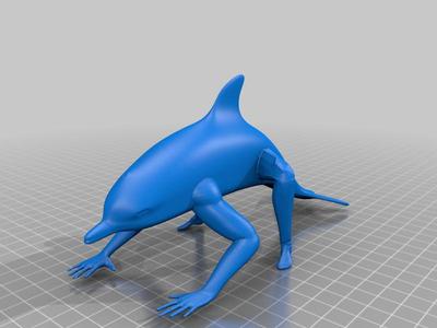 Creepin Dolphin W/ Legs fixed