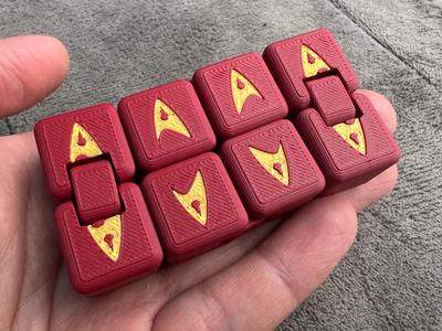 Fidget Infinity cube - Star Trek Emblem 