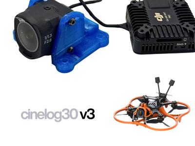 GEPRC Cinelog30 v3 - DJI O4 Pro Camera Mount (TPU)