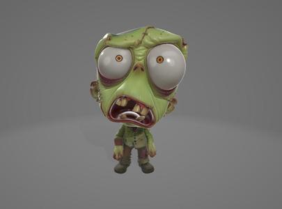 Grin the Ghoulish – Stylized Green Zombie