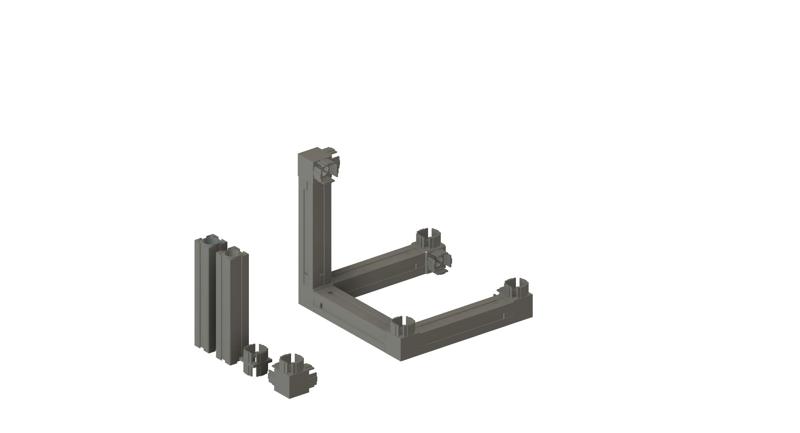 construction profile 40x40x200mm