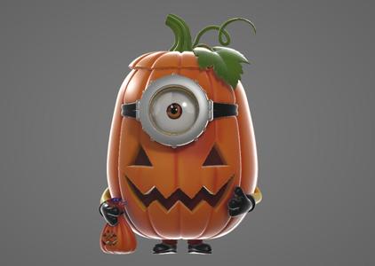 Pumpkin Minion Figure