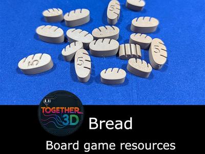 Bread - board game resource token
