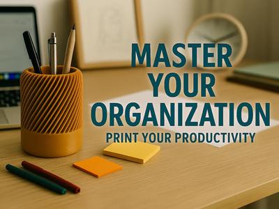 DeskMate - Modern Spiral Pen & Pencil Organizer