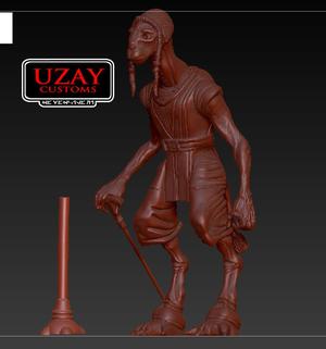 Star wars Obiwan kenobi series articulated Jedi Tera Sinube 3D print model