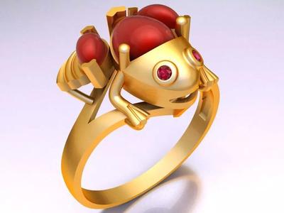 Toad Ring - Womens Rings - Diamond ring - SN527