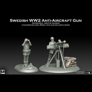 Swedish WW2 Anti Aircraft Gun Team