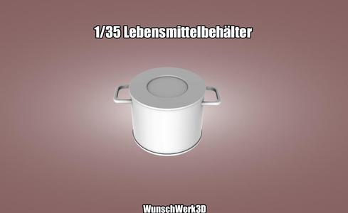 1/35 food containers / cooking utensils WW2 for dioramas & model making