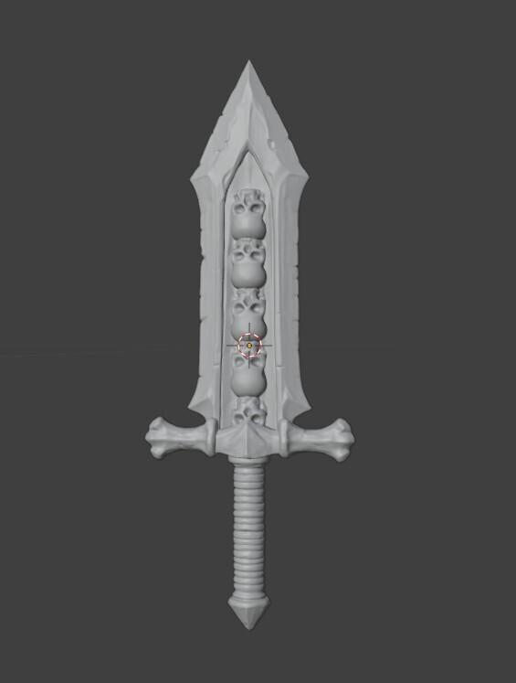 Skull Sword- bit, weapon