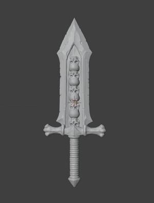Skull Sword- bit, weapon