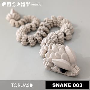 Articulated Snake 003 - Print in place - No supports - 3mf - stl