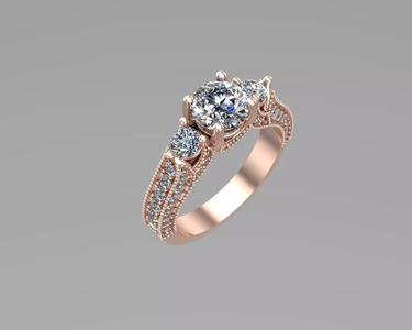 Three stones rings NN060