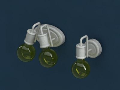 Model 2. 2 versions of Miniature Wall Lamp