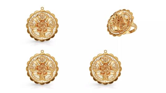 Turkey Jewelry Sets STL Files Lightweight