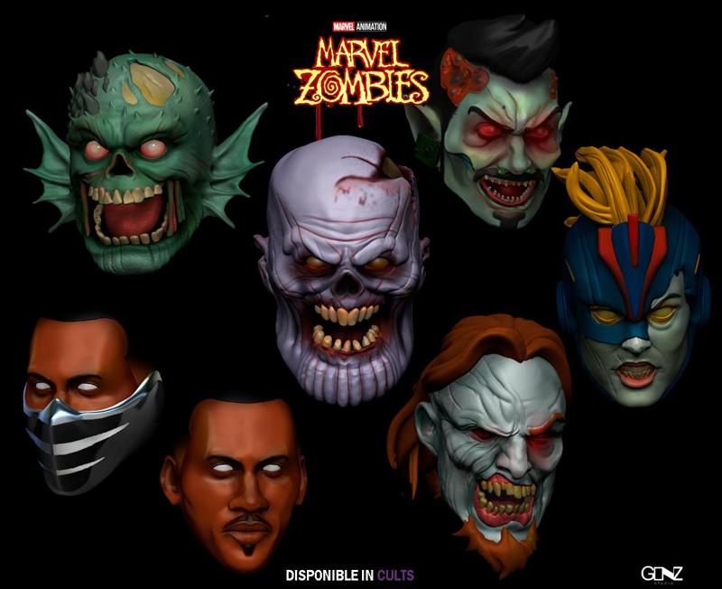 MARVEL ZOMBIES PACK 1 HEADS