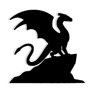wyvern perched on a cliff 1 - 2D/3D Wall Art STL+SVG For CNC Router, Plasma, Waterjet, Laser & 3D Printer