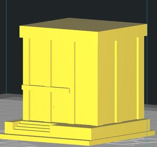 Brutalist City Building