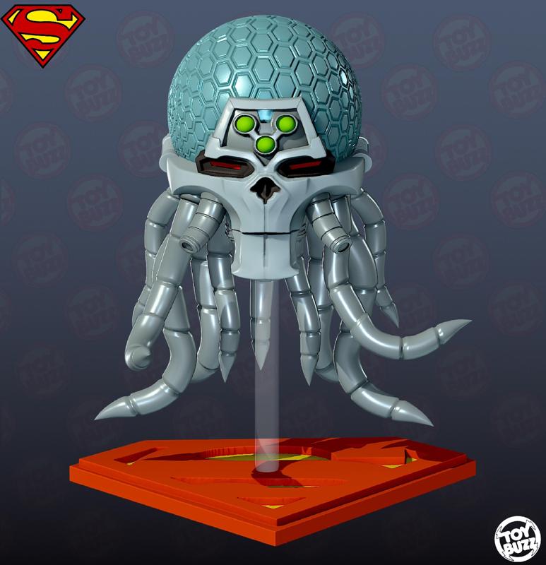 Brainiac's Skull ship with base stand