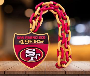 SAN FRANCISCO 49S SHIELD CHAIN. NFL